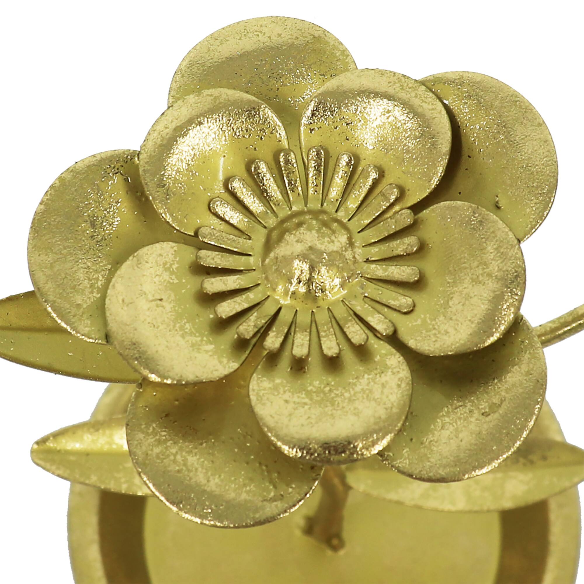8.75" Gold Metal Flower Tabletop Décor by Ashland®